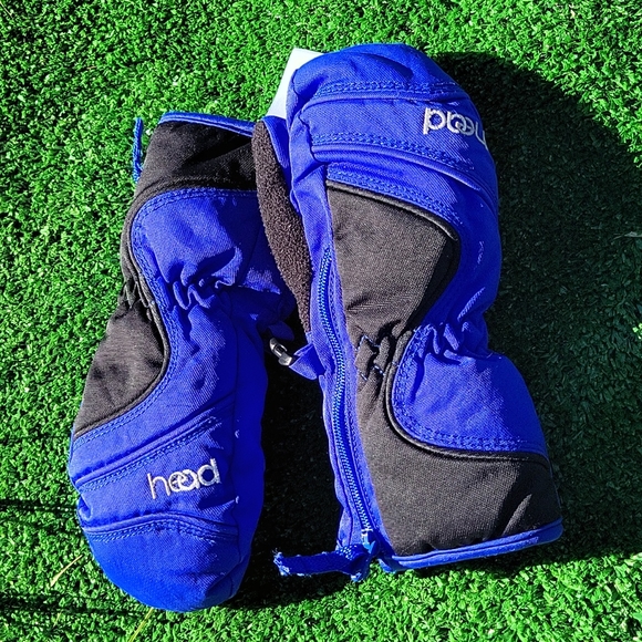 Head Outlast Snow Mittens Youth Girl's XS  Gloves Fleece Lined ZIP - Picture 2 of 8